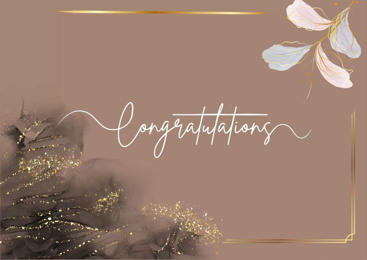 Congratulations greeting cards